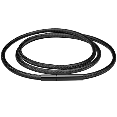 项链绳银祺黑色玉佩水晶金坠