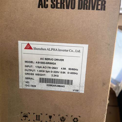 全新阿尔法AC伺服驱动器，型号AS100D-5R5M2A，来-议价