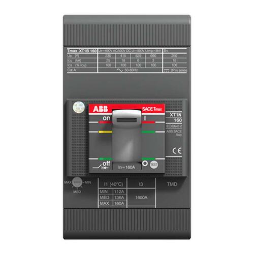 议价ABB塑壳断路器XT1N 160 TMD160-1600 FFC 3P可维修