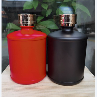 茅台镇玻璃酒瓶白酒黄酒瓶子可雕字1斤装500ml