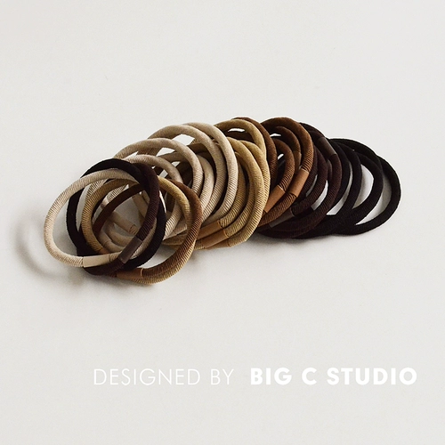 Базовая эластичная универсальная резинка, аксессуар для волос, простой и элегантный дизайн
