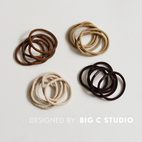 Базовая эластичная универсальная резинка, аксессуар для волос, простой и элегантный дизайн
