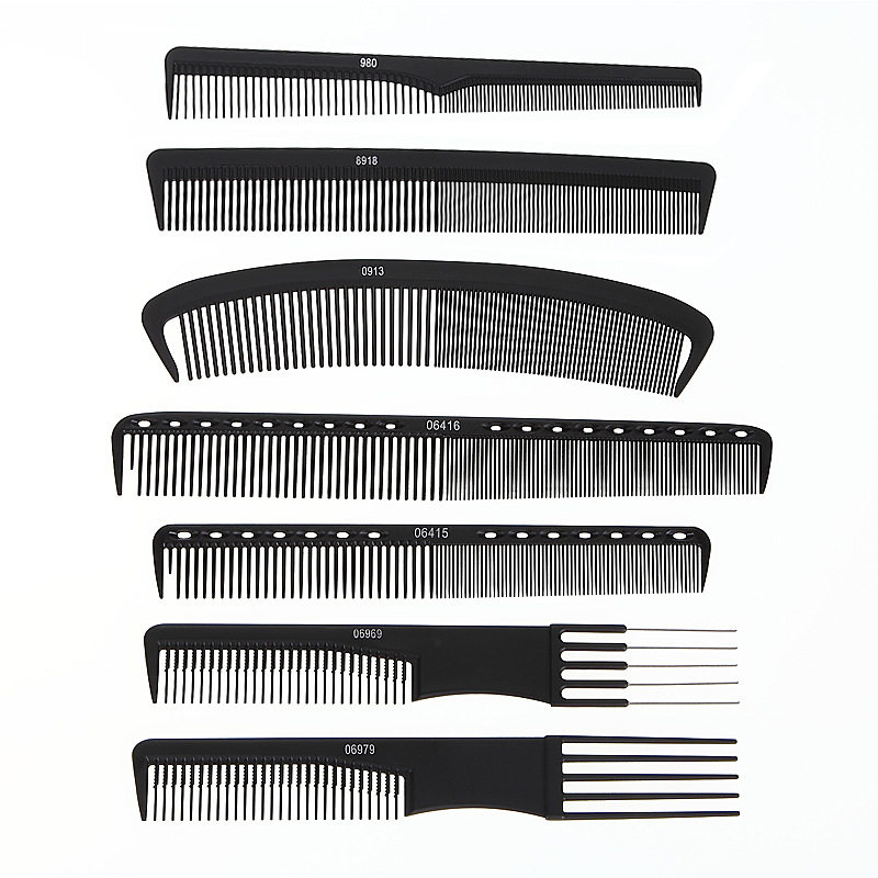 纨媚托尼盖塑料尖尾梳造型梳化妆梳密齿梳分区梳理发美发弧形梳子
