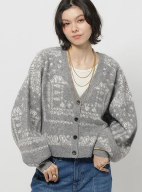 日单N1K0纯原2026早春新品休闲百搭优雅气质宽松V领针织开衫