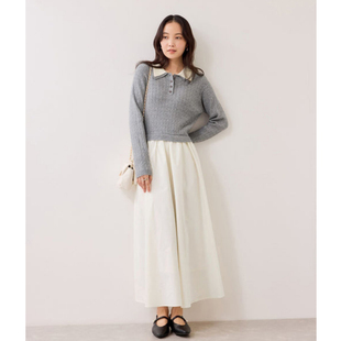 日单V1S纯原2026早秋新品优雅气质修身复古甜美针织拼接连衣裙