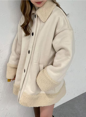 日单apres纯原2025新品休闲百搭经典宽松pu仿皮中长外套棉衣