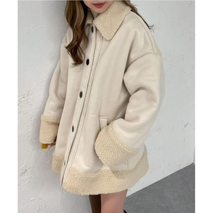 日单apres纯原2025新品 宽松pu仿皮中长外套棉衣 休闲百搭经典