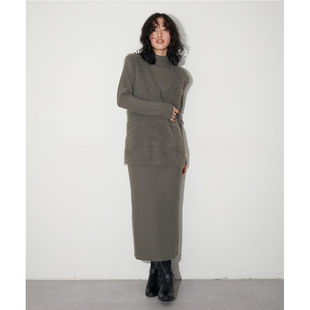 日单L@RUT@纯原2025秋新品 针织马甲连衣两件套 优雅气质通勤长袖