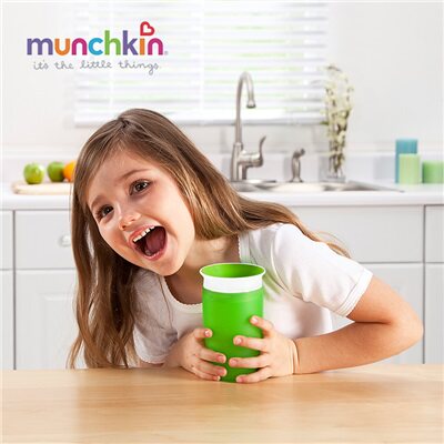 munchkin婴幼儿防漏学饮杯包邮