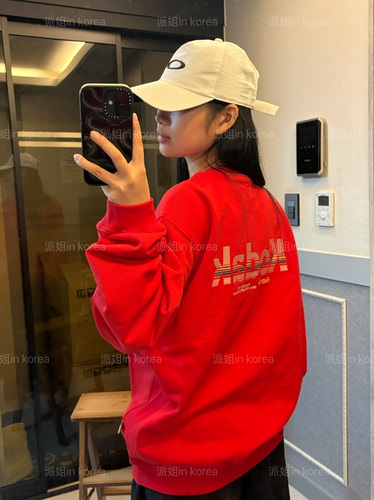 派姐in korea 柯达KODAK经典纯色圆领长袖卫衣男女K6323LFSP1