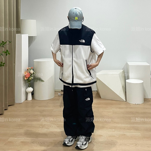 派姐inKorea北面普标25新舒适POLARTEC防静电抓绒马甲男女NV4FR02