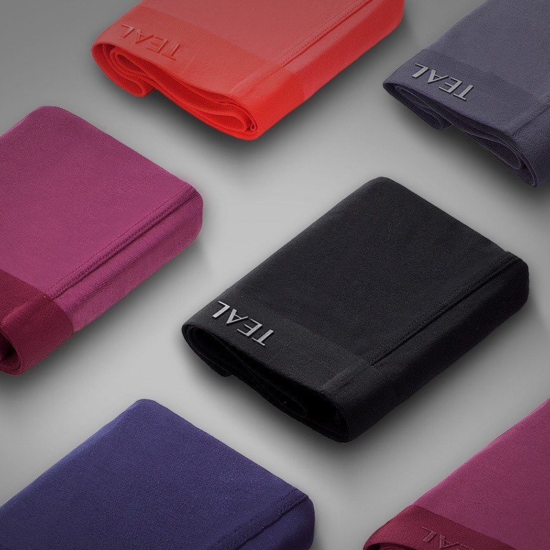 teal新款男士平角内裤无痕莫代尔纯棉专业商务透气舒适四角裤6001