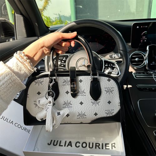 JULIACOURIER拼色波士顿包折扣