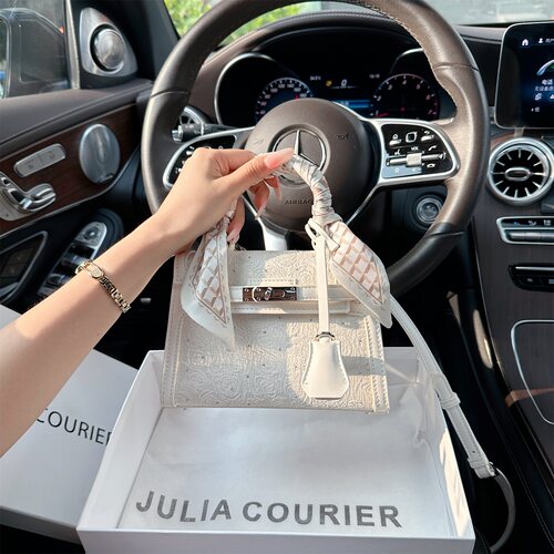 JULIA COURIER女包高级感镶钻凯莉包包女2026新款单肩斜挎手提包
