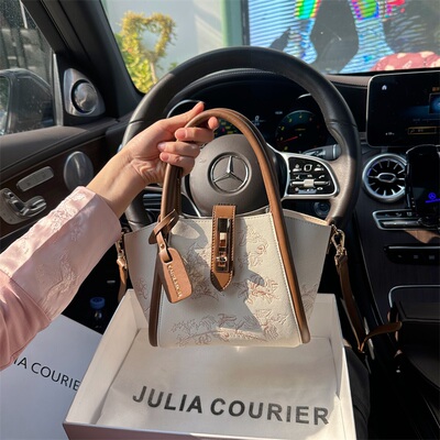 JULIACOURIER刺绣菜篮子包折扣