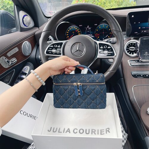 JULIA COURIER女包轻奢香风饭盒包包女2026新款单链条单肩斜挎包