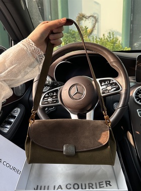 JULIA COURIER女包复古磨砂腋下包包女2026新款大容量单肩斜挎包