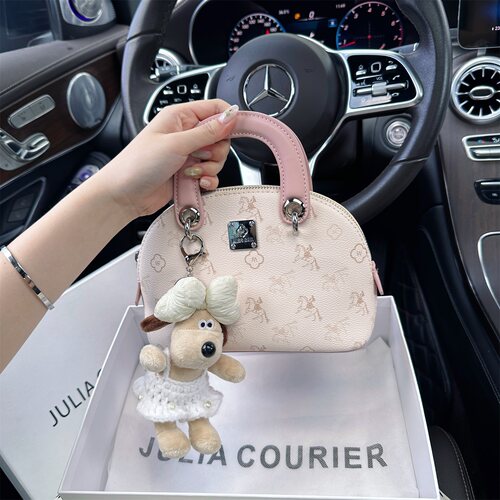 JULIA COURIER女包高级感印花贝壳包包女新款单肩斜挎手提包通勤