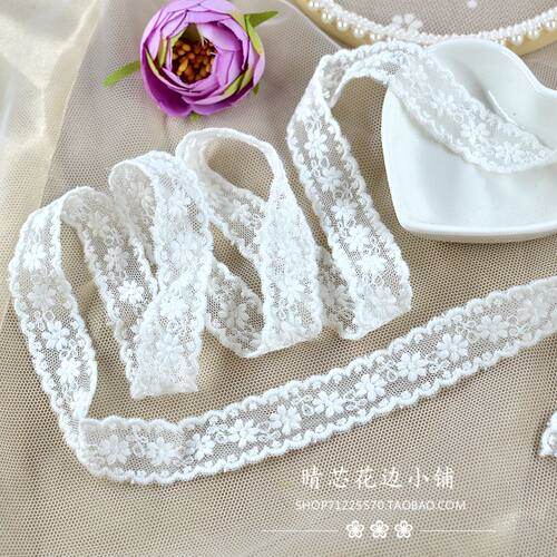 刺绣花边网纱蕾丝白色辅料