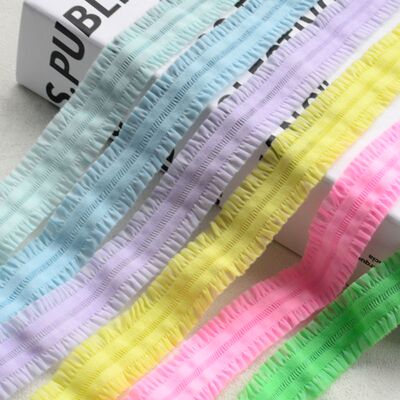 蕾丝自缝裙子花边吊带裙肩带自缝配件肩带木耳连衣裙辅料替换肩