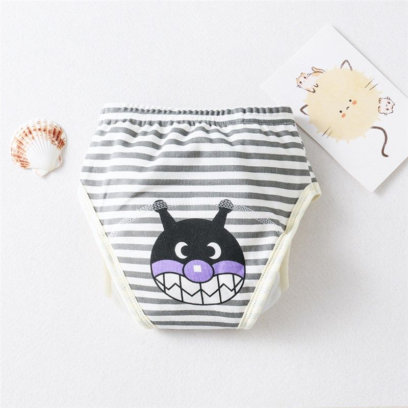 ins卡通护翼婴儿纱布尿裤防水隔尿裤尿布兜宝宝学习裤拉拉裤,婴童尿裤,布尿裤,淘宝优惠券,粉丝福利购,淘宝优惠卷