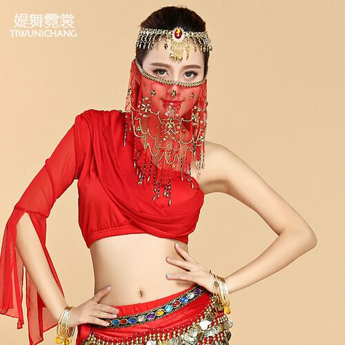 金航 肚皮舞饰品/肚皮舞项链/肚皮舞耳环/脖子链耳环两件套