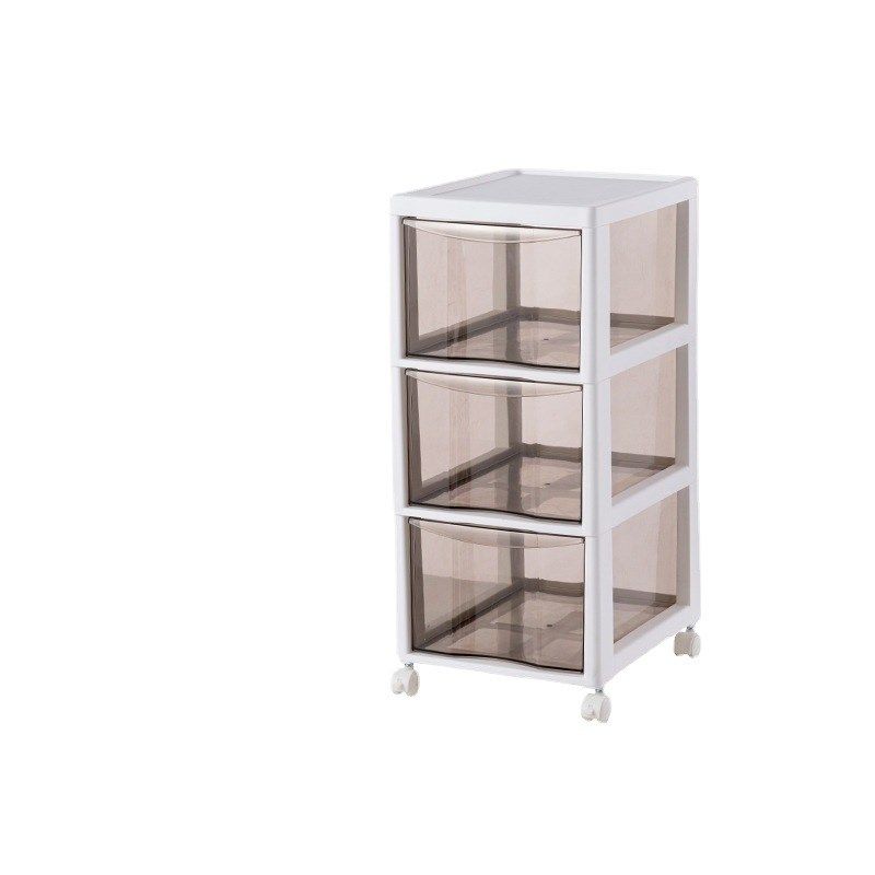 塑料抽屉式收纳柜家用多层化妆品整理储物柜办公室桌下落地收纳箱,收纳整理,收纳柜,淘宝优惠券,粉丝福利购,淘宝优惠卷