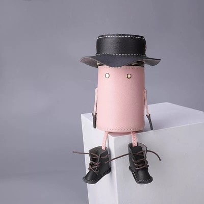 2020新款水桶包iy可爱包包斜挎包小人包ins女包百搭手工缝制