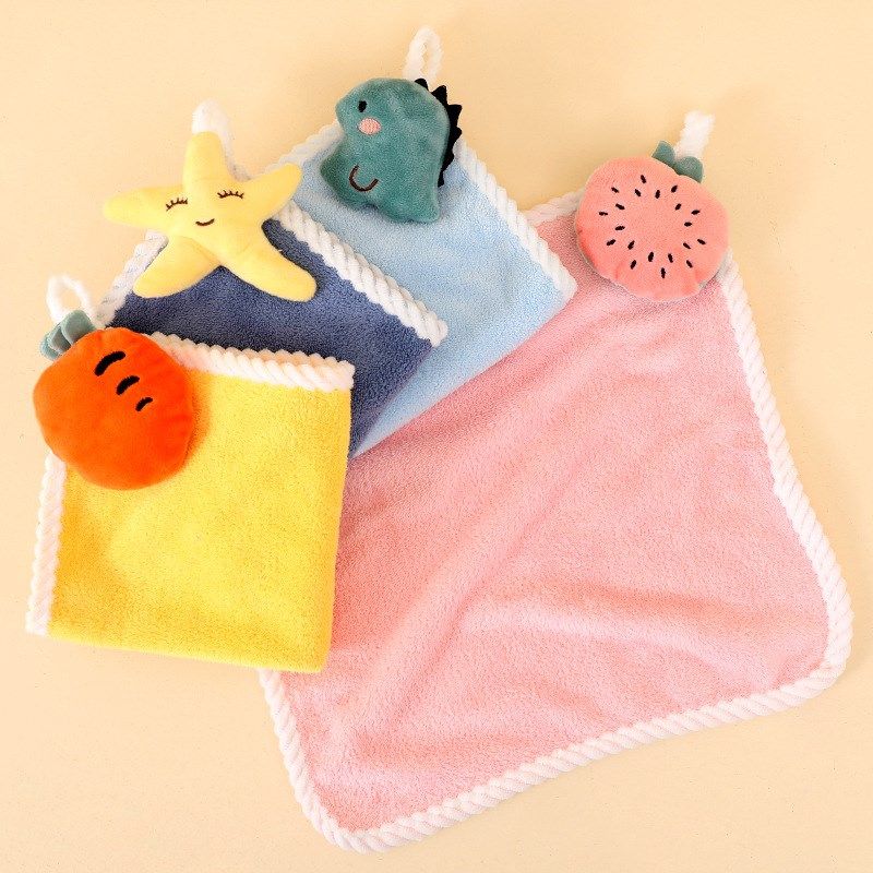 擦手巾可挂式小毛巾方巾可爱儿童家用吸水卫生间厨房手帕,家庭/个人清洁工具,厨房擦手巾,淘宝优惠券,粉丝福利购,淘宝优惠卷