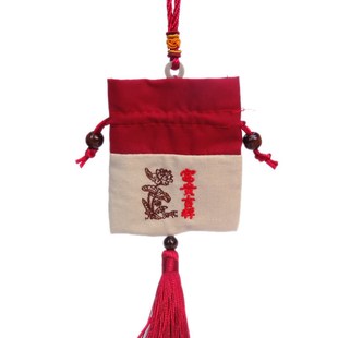 热卖端午节荷包艾叶艾草空袋祈福刺绣香包香囊挂件挂饰