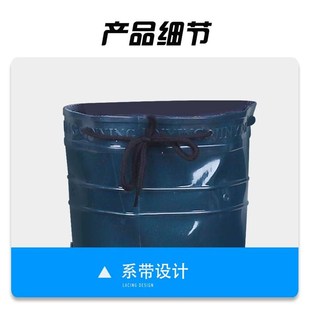 雨鞋男士军绿抢险过膝超长筒劳保雨靴防滑耐磨插秧鞋钓鱼防水高筒