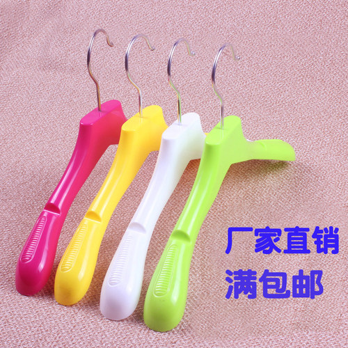童装店彩色儿童塑料婴儿防滑衣架
