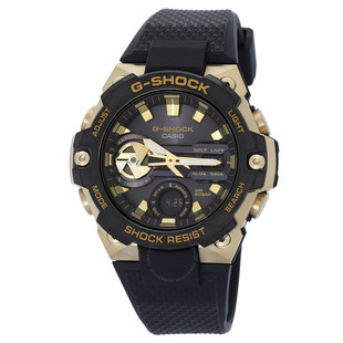 代购正品Casio卡西欧男表时尚黑金运动夜光双显手表GSTB400GB-1A9