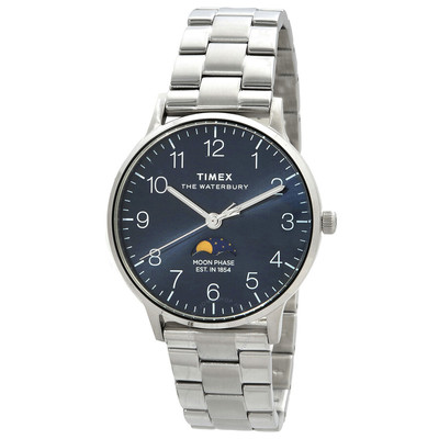Timex天美时Waterbury男月相手表