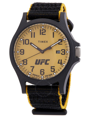 美国直邮购正品Timex天美时UFC Apex男士黄色休闲手表TW2V62200JT