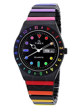 美国直邮购正品Timex天美时女士彩虹色不锈钢石英手表TW2V65900VQ