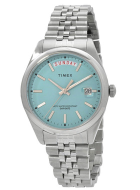美国直邮购正品Timex天美时Legacy女款冰蓝色钢带手表TW2V68400VQ