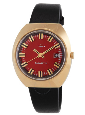 美国直邮购正品Timex天美时Q 1972男士休闲勃艮第手表TW2V25400ZV
