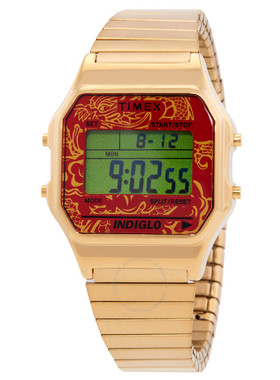 美国直邮购正品Timex天美时80系列时尚方形女士数字手表TW2W49400