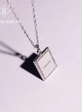 追月925纯银银女生无事牌