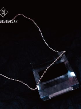 追月无925银圆珠链女生