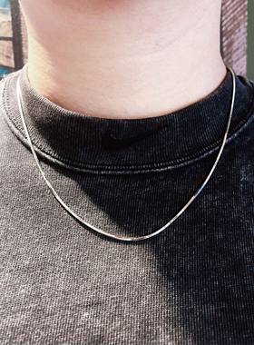 追月无925纯银锁骨链女项链