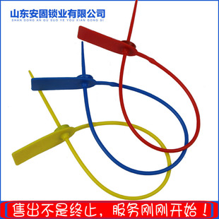 一次性塑料封条铅封煤运物流防盗塑料标签吊牌集装箱封条封签扎带