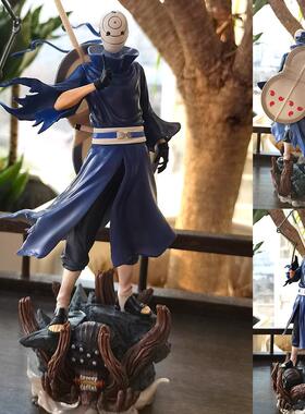 动漫周边火影宇智波忍战带土白面具双头雕现货优质版手办模型摆件