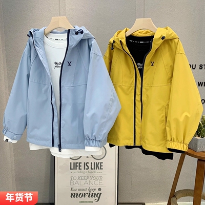 牛哆哆童装儿童韩版连帽外套夹克