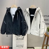 大E小e童装 男女童百搭外套潮25A602 2025秋款 儿童韩版 连帽拉链衫