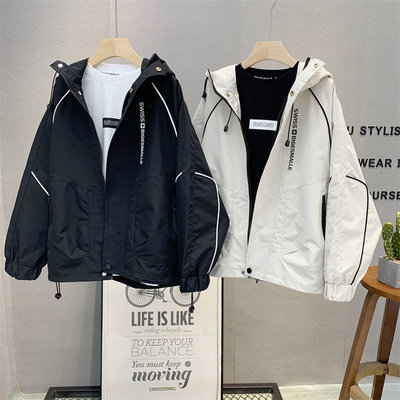 大E小e童装儿童韩版连帽拉链衫潮