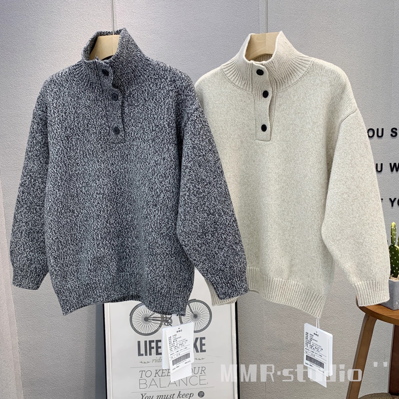 布芮欧童装 立领花纱毛衣2025冬款男女童时尚可翻领套头衫潮27020