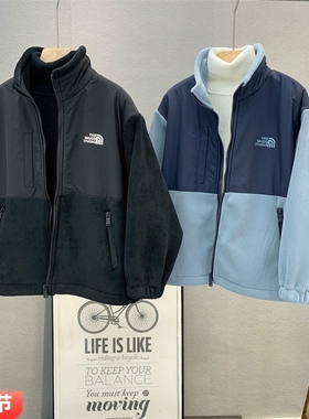 牛哆哆童装 儿童韩版摇粒绒外套2025冬男女童立领拼接拉链衫68826