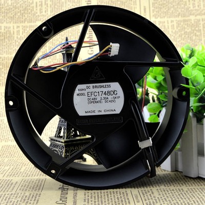 台达17251全圆通讯设备风扇EFC1748DG 17CM 48V 2.3A 大风量风扇